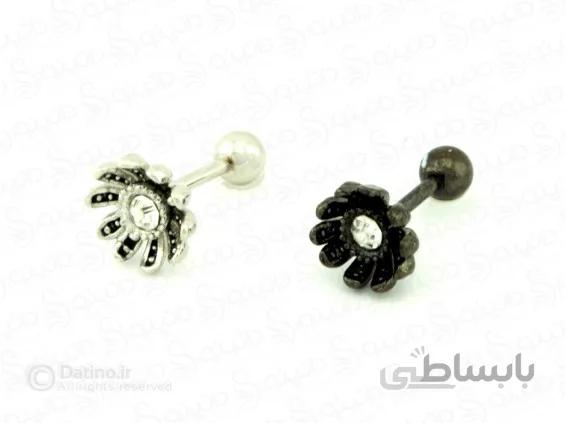 پیرسینگ گوش گل قدیمی piercing-10011