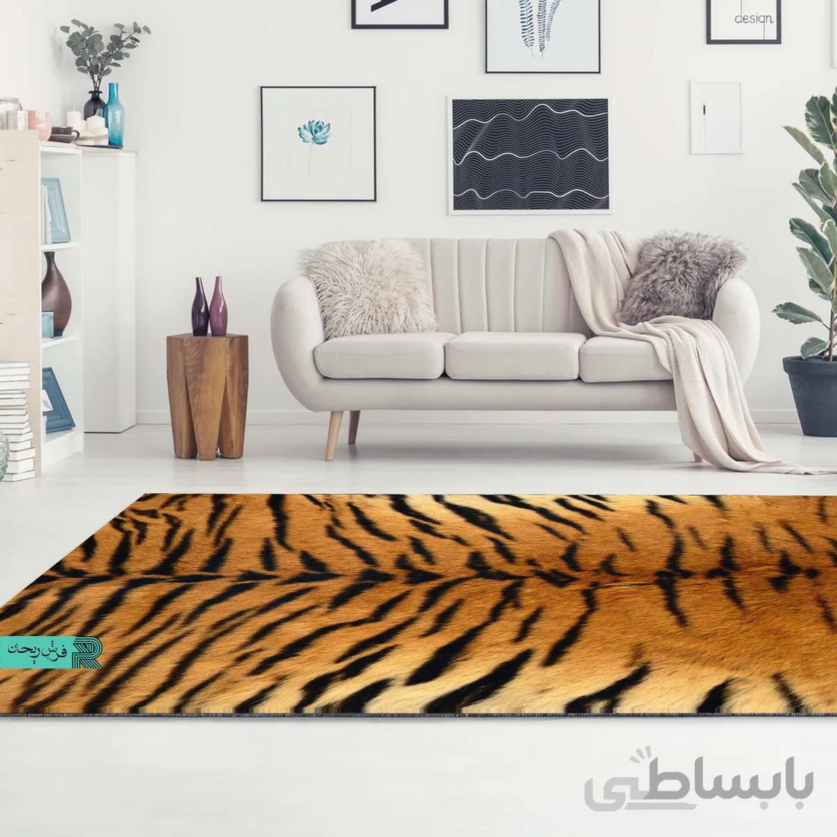 فرش ماشینی سفارشی ببر