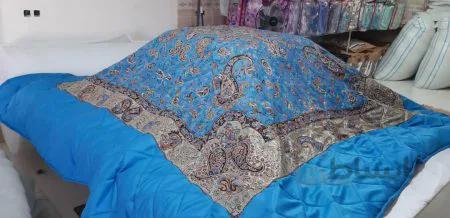 لحاف کرسی سنتی ترمه طوبی آبی