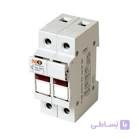 نگهدارنده فیوز 2 پل چراغدار سایز 38*10 رعد