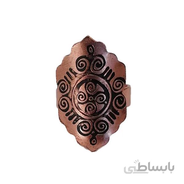 انگشتر مسی زنانه مدل فرفره کد JW203