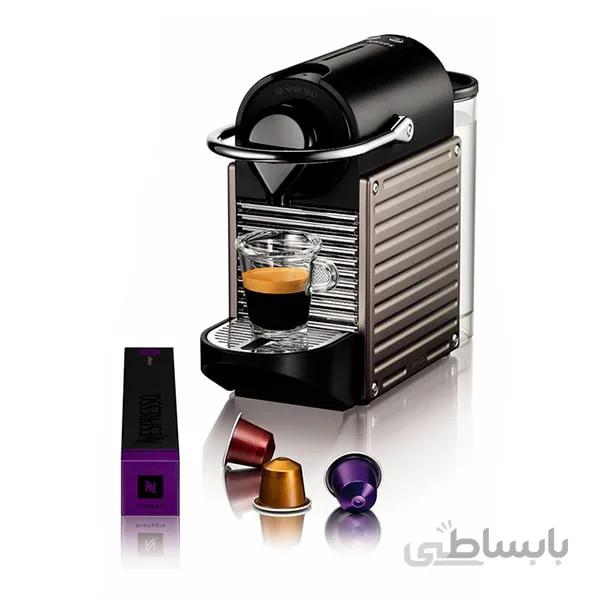 اسپرسوساز نسپرسو مدل پیکسی کروپس به همراه کف شیرساز ا Nespresso pixie Krups with aeroccino Coffee Machine