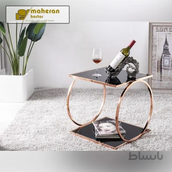 میز عسلی استیل مدل ترنم Tarannom