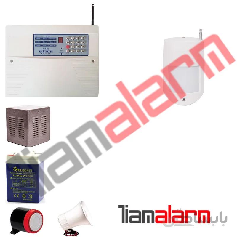 پکیج دزدگیر اماکن بیسیم مدل فایواستار تلفنی SA203H71