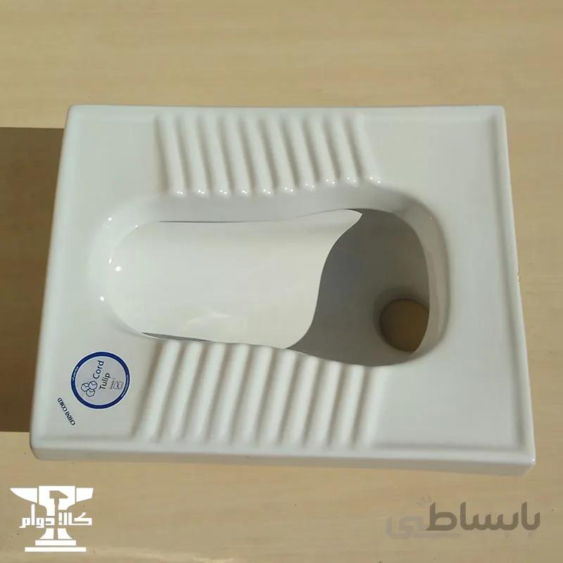 توالت زمینی تولیپ محصول چینی بهداشتی کرد | آبریز بسته