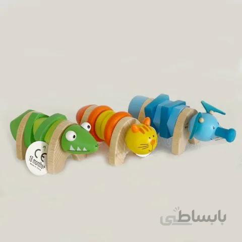 اسباب بازی چوبی حیوانات پیچ و مهره ای پیکاردو کد BZ-15-D