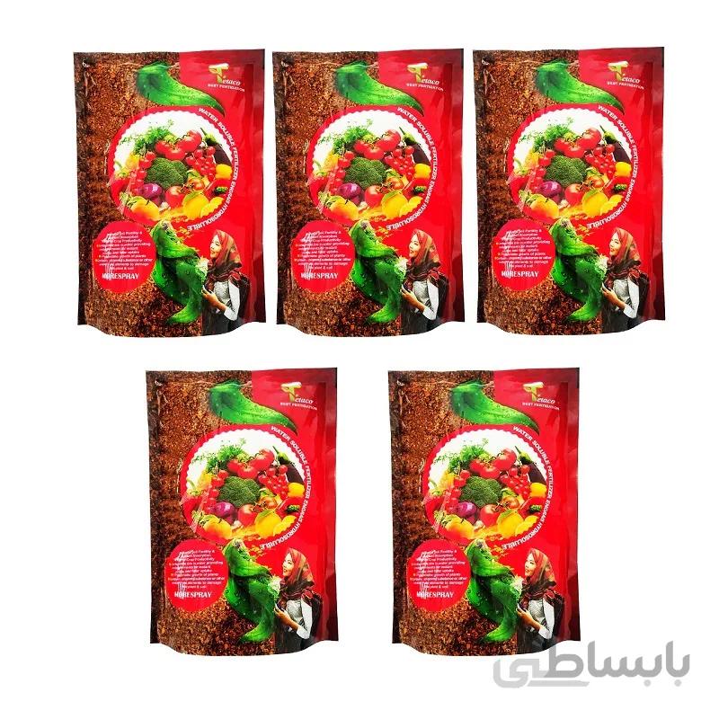 کود سولفات آهن تتاکو مدل MORESPRAY وزن 1کیلوگرم بسته 5 عددی