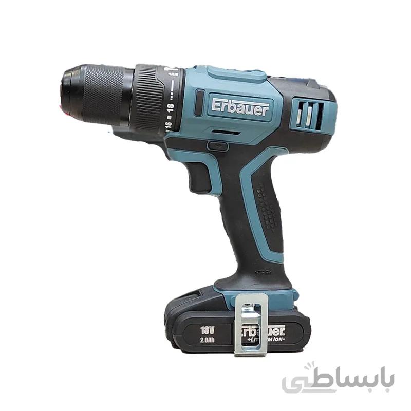 دریل شارژی 18 ولت ایرباور مدل ERI 744COM ا Erbauer cordless drill ERI 744COM