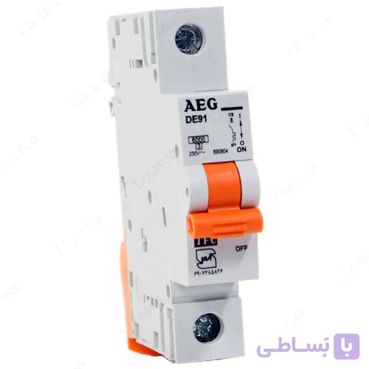 فیوز مینیاتوری تکفاز 6 کیلو - AEG