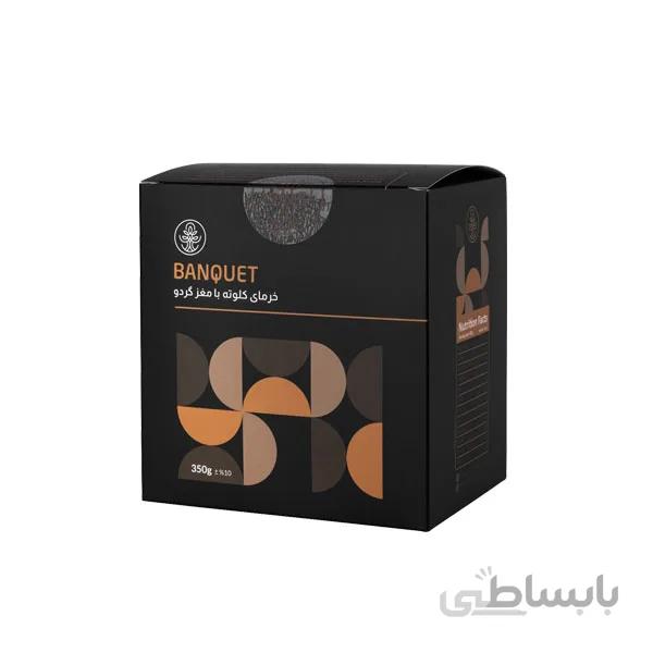 خرمای کلوته بانکت با مغز گردو جعبه 350 گرمی