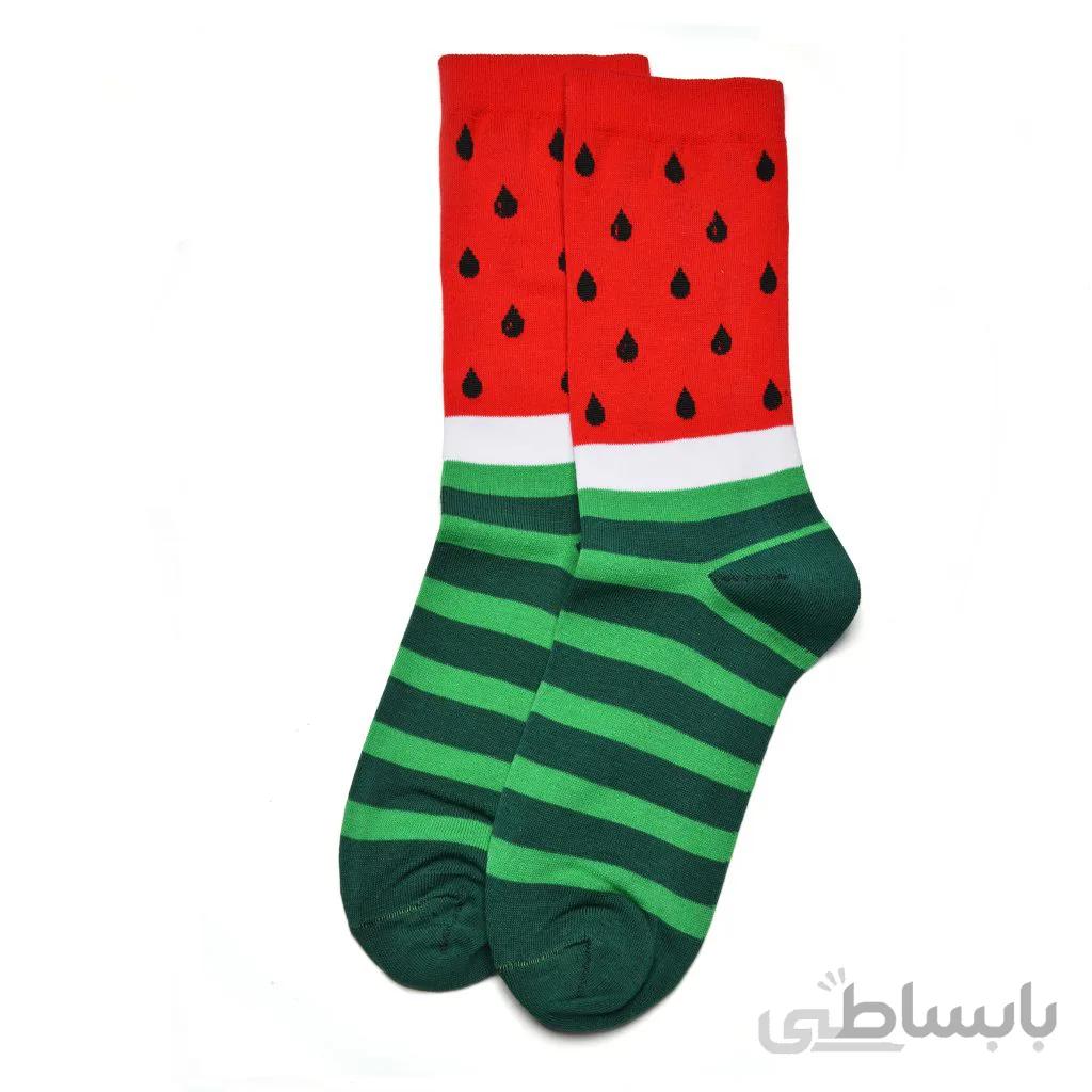 جوراب ساقدار هندوانه بوم
