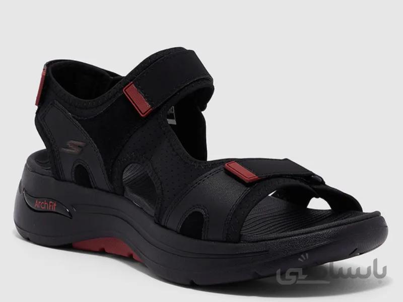صندل مردانه اسکچرز مدل Skechers 229021-OLOوBKRD-GOwalk Arch Fit - Mission Sandal