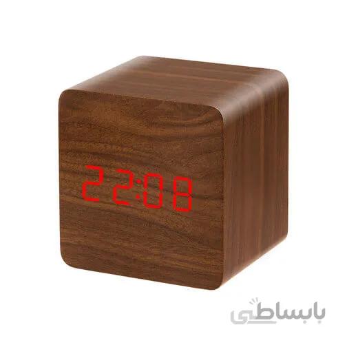 ساعت چوبی رومیزی دیجیتال