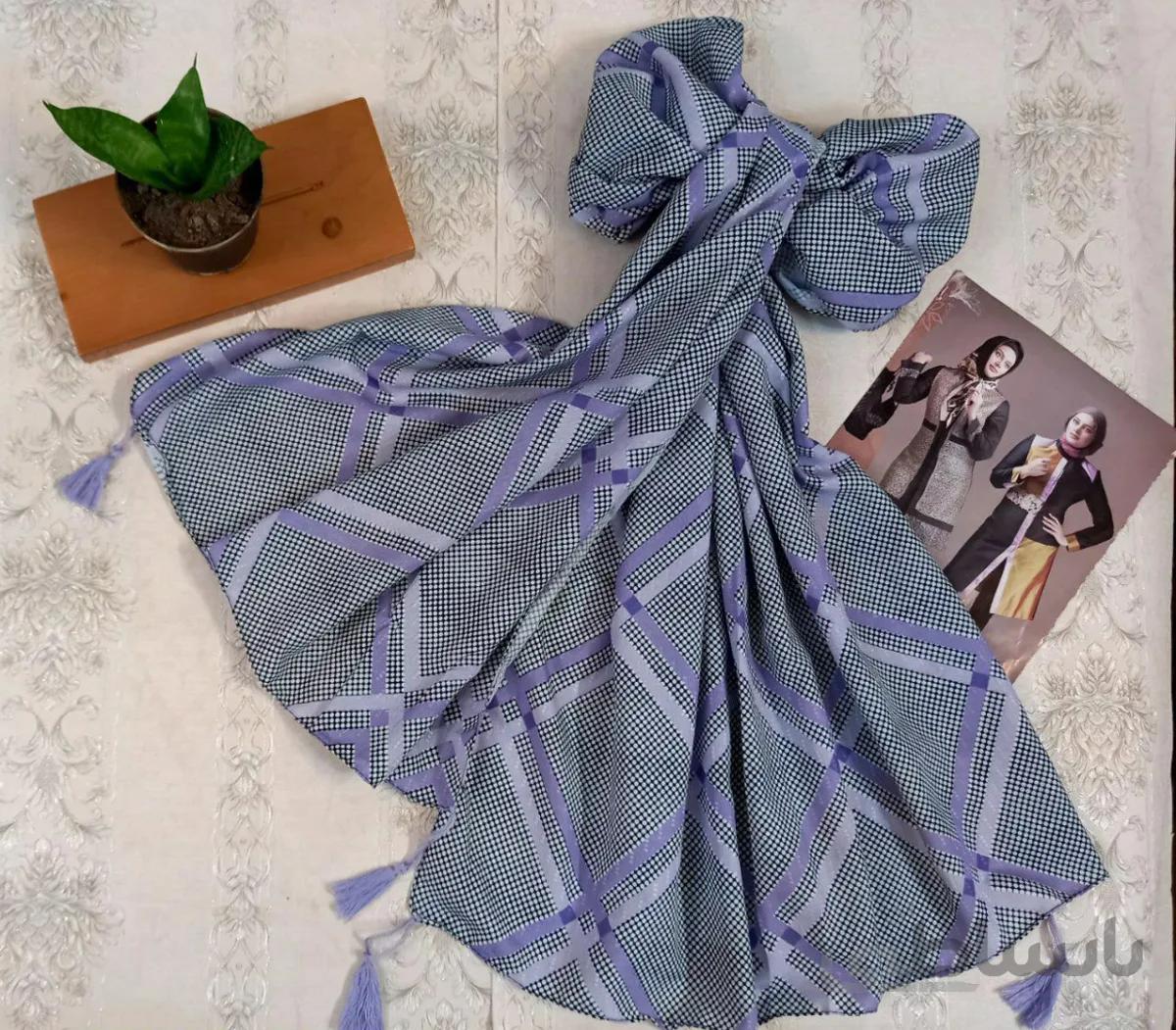 شال نخی یاسی بهاره