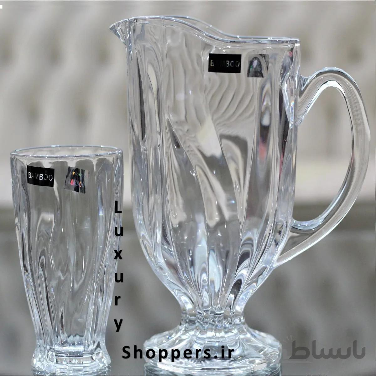 پارچ و لیوان بامبو چین (طرح جدید)