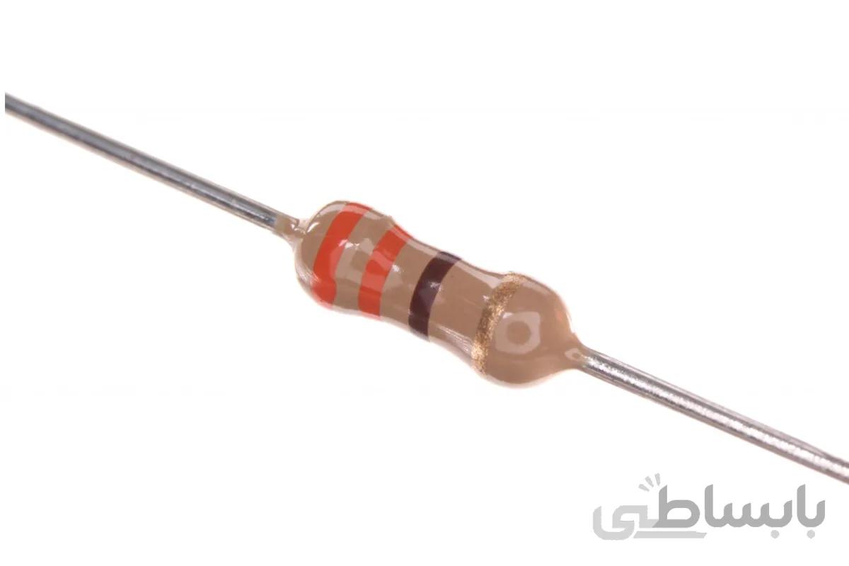 RESISTOR 2W 330R %5 – مقاومت ۲ وات ۳۳۰ اهم ۵% کربنی