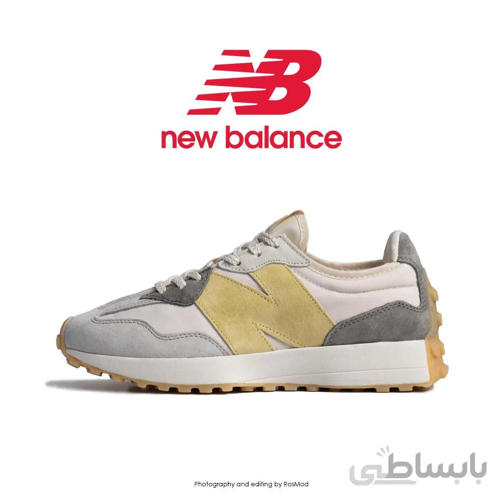 کتانی نیوبالانس 327 طوسی زرد – New Balance WS327 Grey Yellow