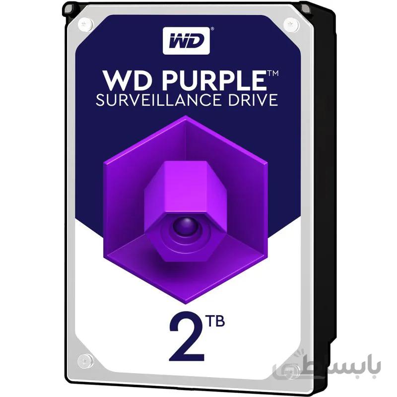 هارد دیسک اینترنال وسترن دیجیتال سری بنفش ظرفیت 2 ترابایت ا Western Digital Purple Internal Hard Drive 2TB