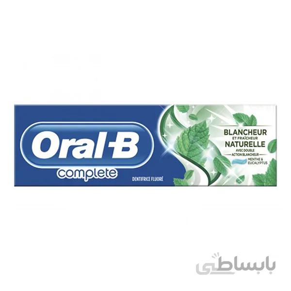 خمیر دندان اورال بی مدل Complete Blancheur حجم 75 میلی لیتر ا Oral B Complete Blancheur Toothpaste 75ml