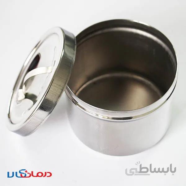 جای پنبه استیل پزشکی حجم 250 میلی لیتر
