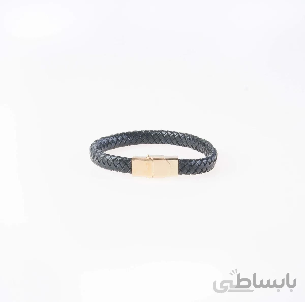 دستبند چرمی فلزی مردانه MM1009