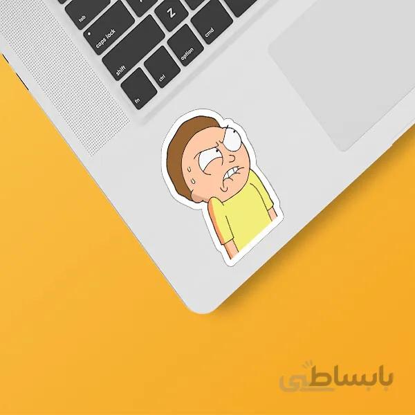 استیکر لپ تاپ طرح Morty01
