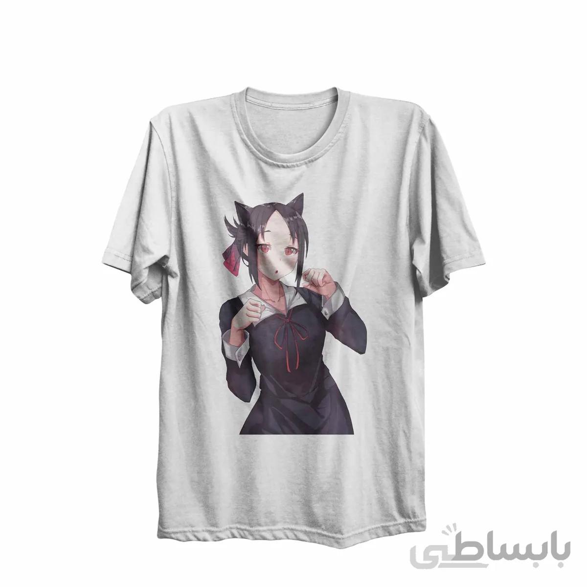 تیشرت یقه گرد سفید طرح انیمه کاگویا ساما: عشق جنگ است Kaguya-Sama: Love Is War کد KCT10457 کد 285195