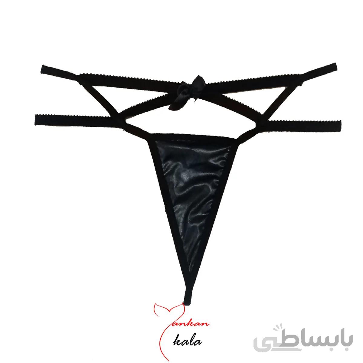 شورت جلو دانتل پشت باز کد 1059605 ا Open lace front shorts code 1059605
