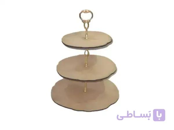 شیرینی‌خوری چوبی خام کد 1516