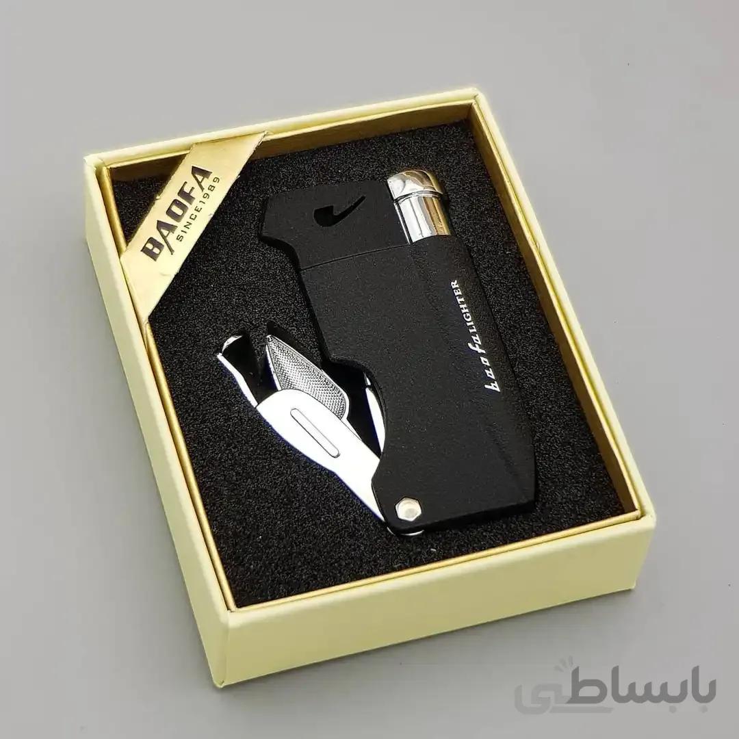 فندک اورجینال پیپ بااوفا BAOFA مدل ابزاردار