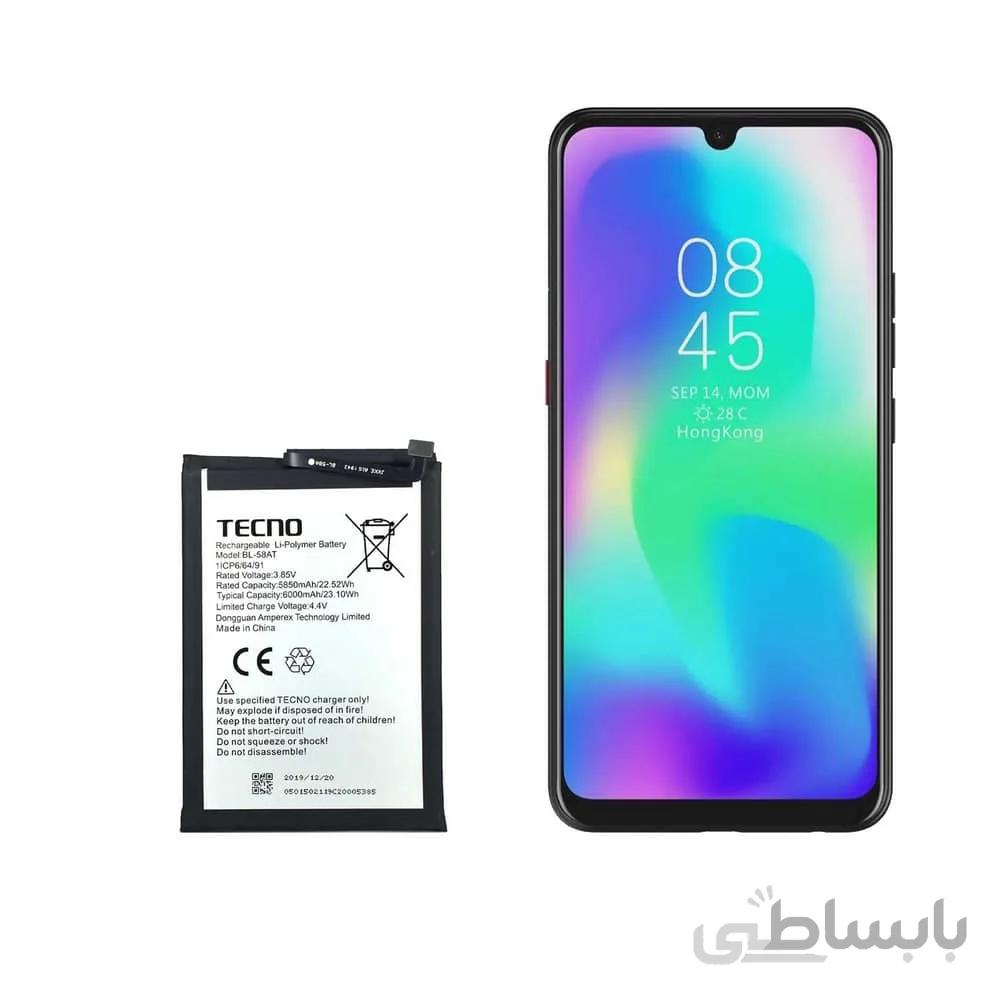 باتری گوشی تکنو Tecno Pouvoir 3 Plus