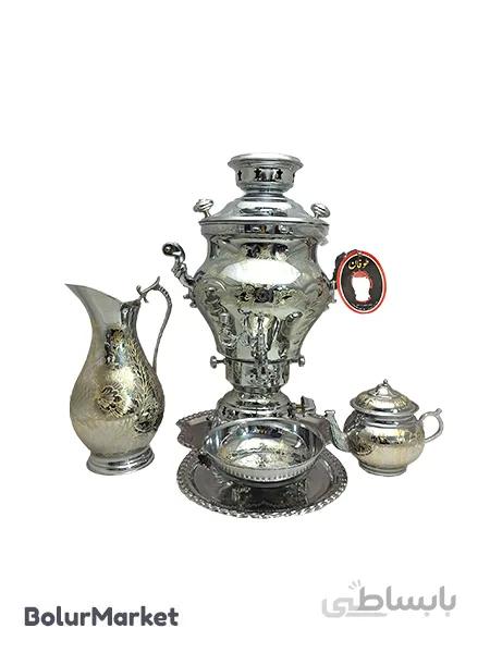 سرویس سماور طوفان ۶ لیتر قلمزنی
