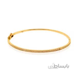 دستبند النگویی طلا طرح Eternity کد CB448
