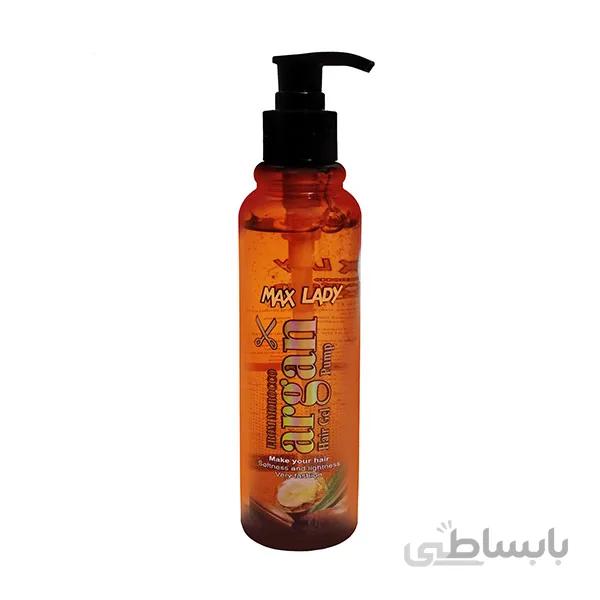 ژل مو چسبی مکس لیدی مدل Argan حجم 350 میلی لیتر