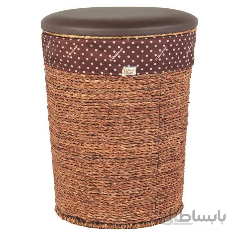سبد لباس گرد نشیمن وود من woodman ا b203