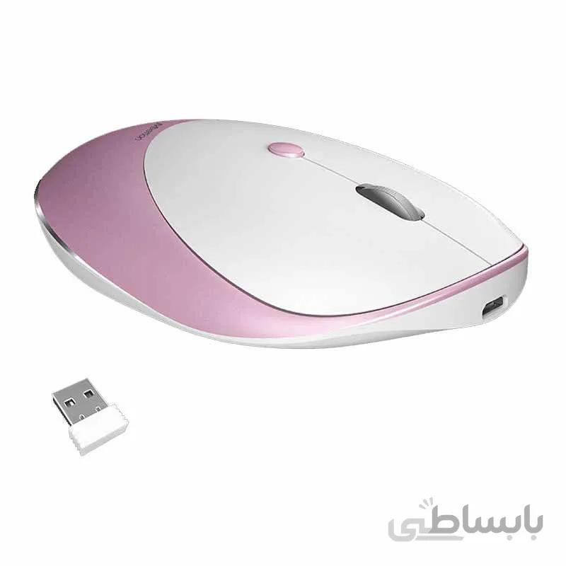 ماوس بی سیم میشن مدل Mouse Meetion MT-R600 ا 2.4g Slim Rechargeable Silent Wireless Mouse R600