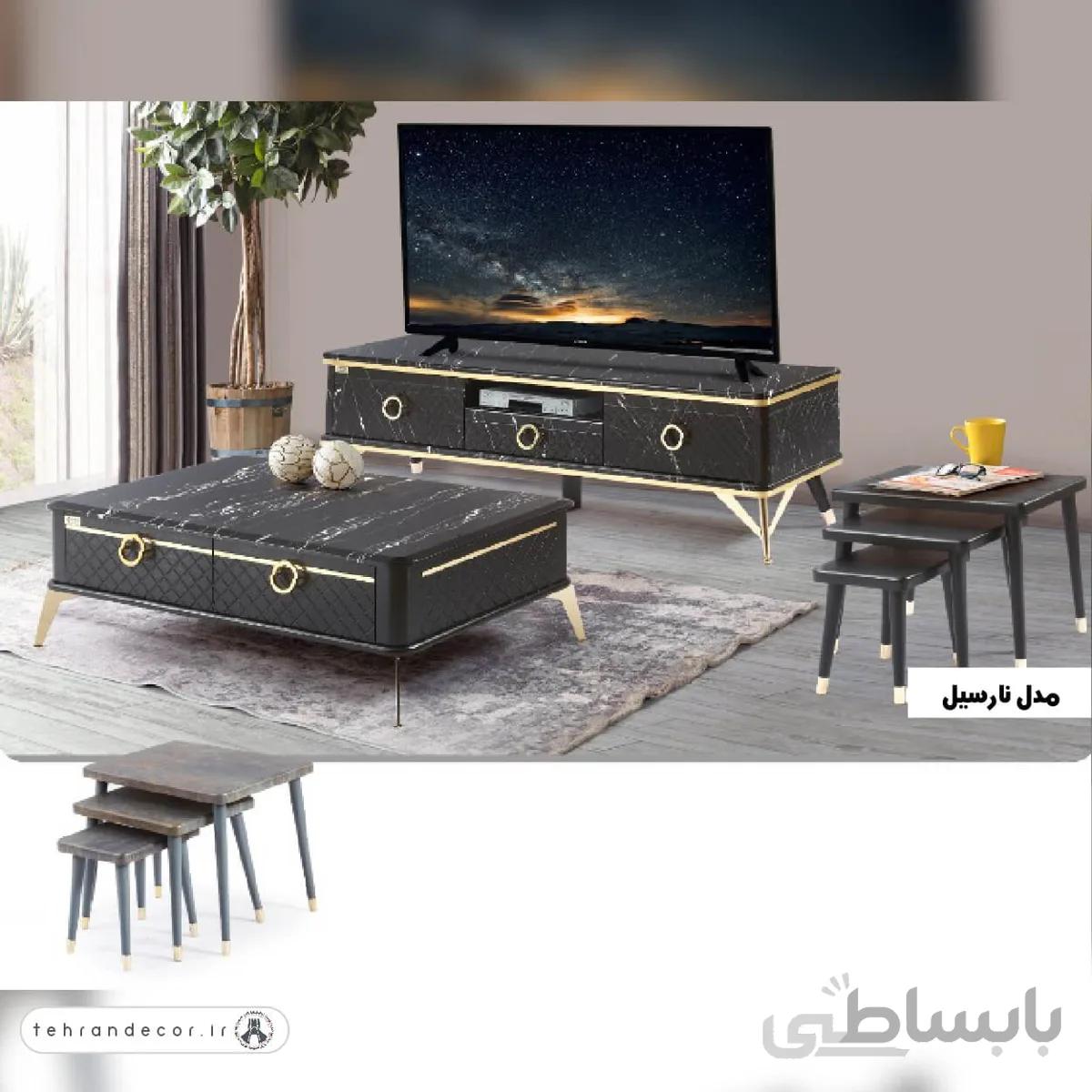 ست میز جلومبلی عسلی نارسیل