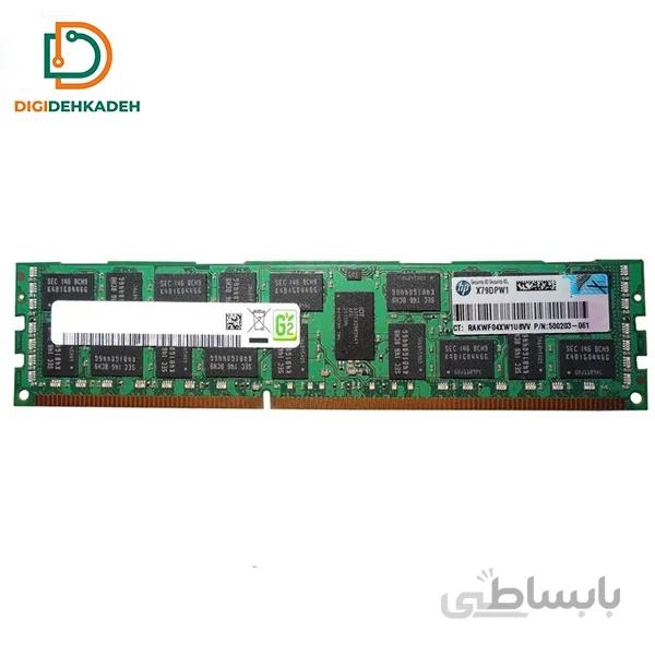 رم سرورDDR3 دوکاناله1333مگاهرتزCL9اچ پی مدل061-500203ظرفیت4گیگابایت