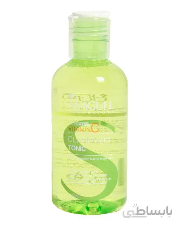 تونیک روشن کننده حاوی ویتامین C سی گل حجم 150 میلی لیتر ا Seagull Clarifying Tonic With Vitamin C For Oily Skins 150ml کد 294469
