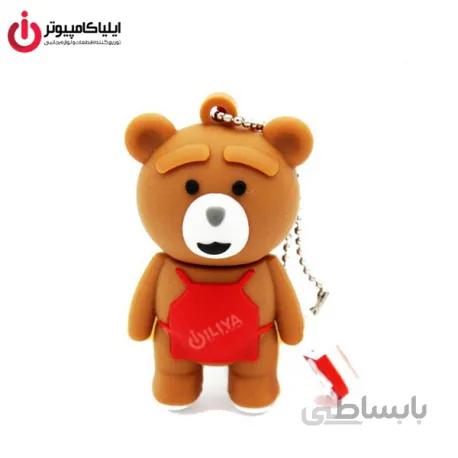 فلش مموری عروسکی کینگ فست مدل BE-20 طرح خرس قهوه ای ظرفیت 32 گیگابایت