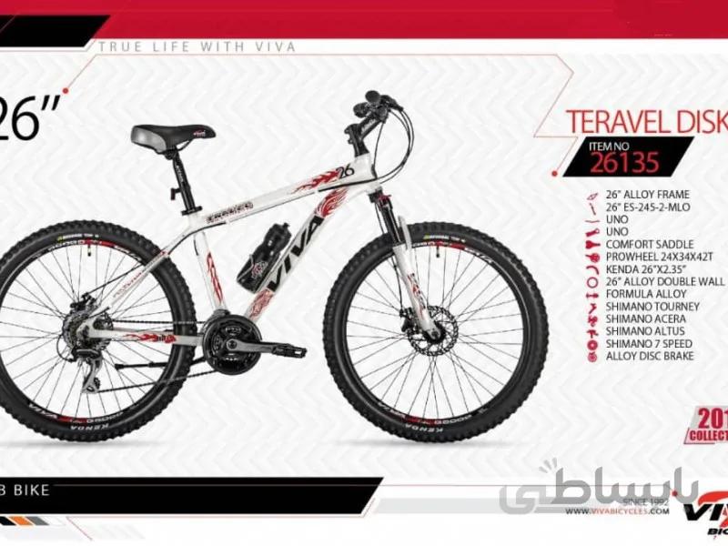دوچرخه کوهستان ویوا مدل تراول کد 26135 سایز 26 - VIVA TRAVEL DISK17- 2019 colection