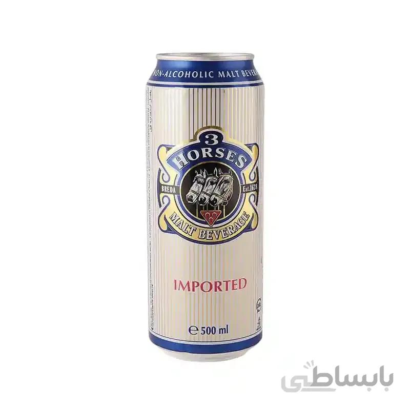 آبجو بدون الکل کلاسیک تری هورس ۵۰۰ میلی لیتر