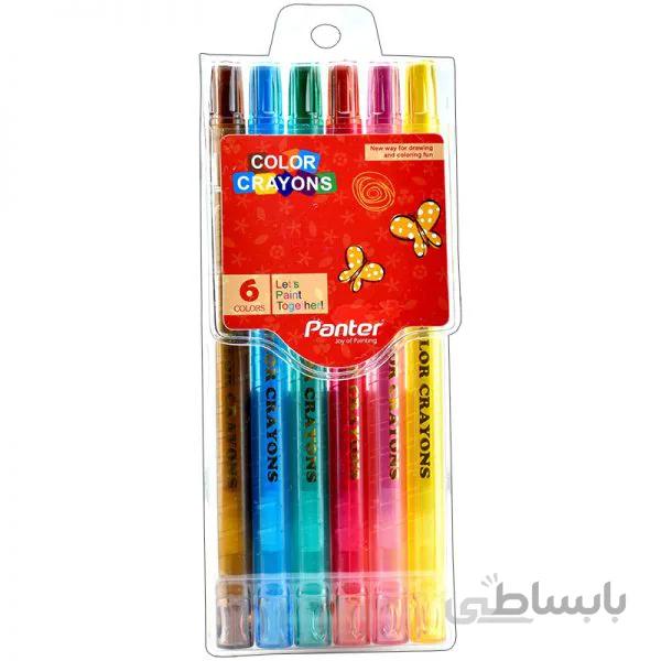 پاستل روغنی 6 رنگ پیچی پنتر مدل Rc101-6 ا Panter Rc101-6, 6 Color Oil Pastel