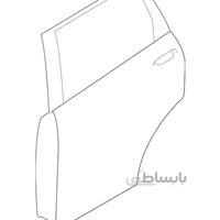 مجموعه درب عقب چپ اصلی میتسوبیشی ( Genuine parts ) - اوتلندر
