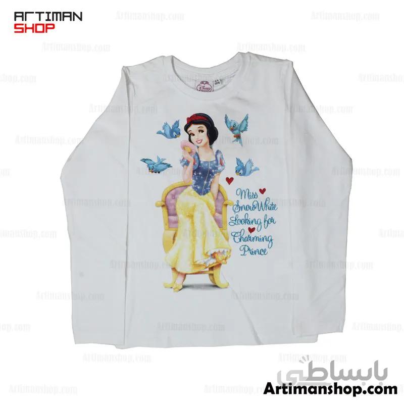 تیشرت آستین بلند دخترانه 4 تا 5 سال طرح disney