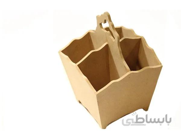 جا قاشقی چوبی 4خانه