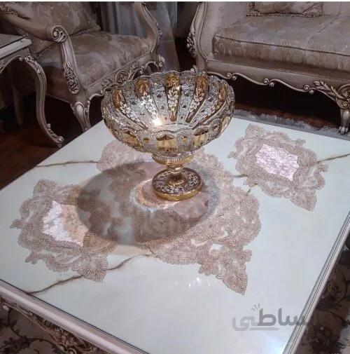 رومیزی ۳ تیکه دانتل ترک (a)