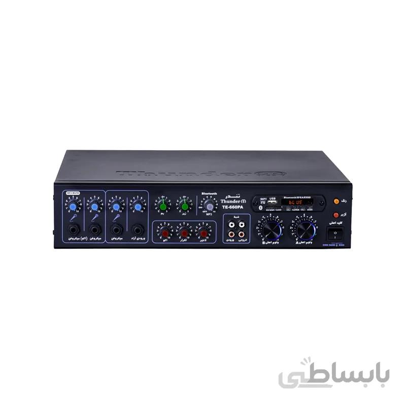 امپلی فایر ولتی اهمی تندر thunder te 660pa ا AMPLIFIER-THUNDER-TE660PA