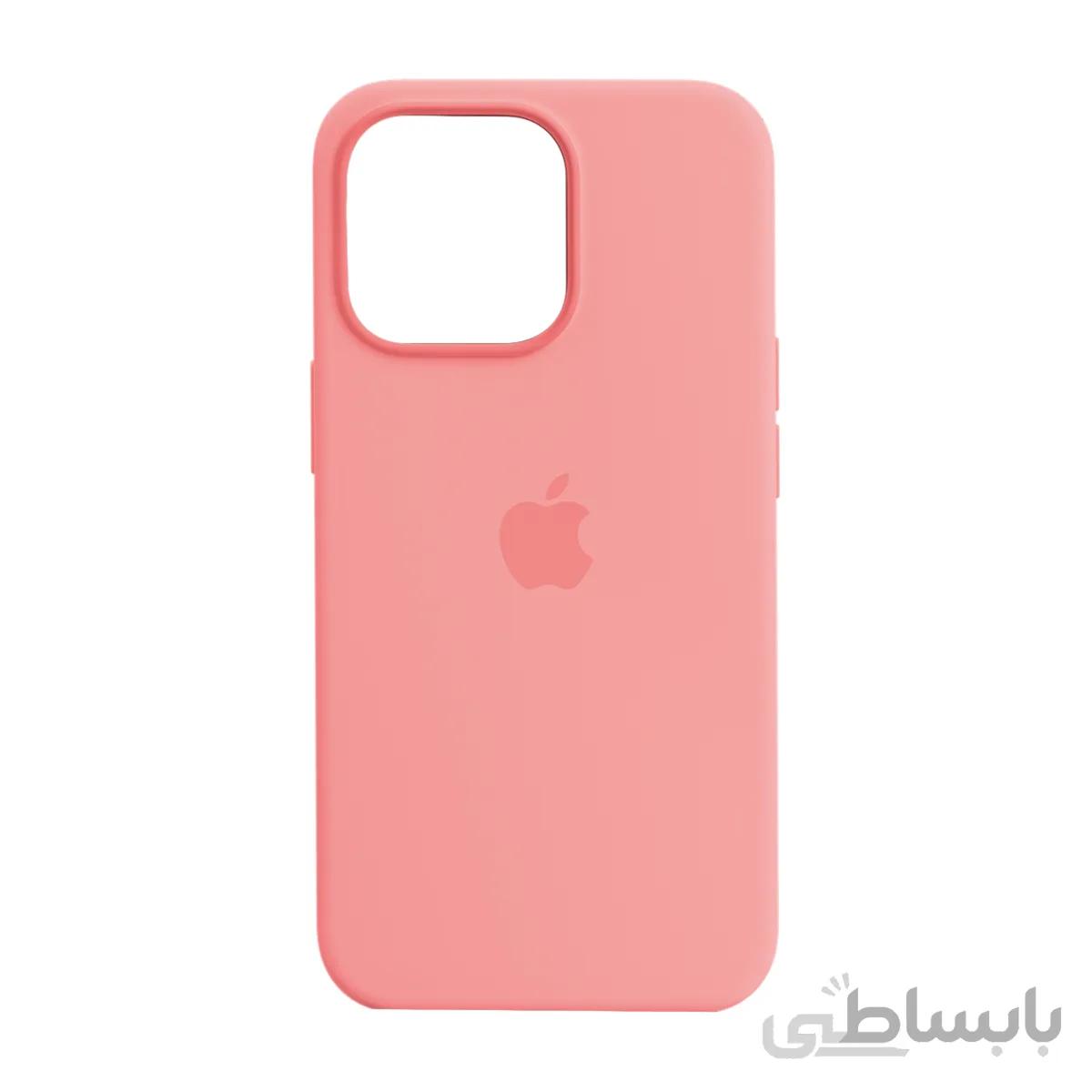 قاب سیلیکونی پاک کنی زیر بسته iPhone 13 Pro Max - صورتی کد رنگ 560 (پک اصلی)