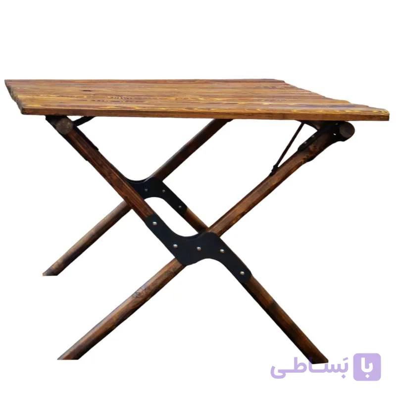 میز تاشو سفری مدل چوبی 90cm